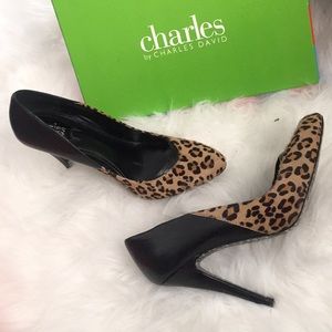 Charles David Leopard Heels